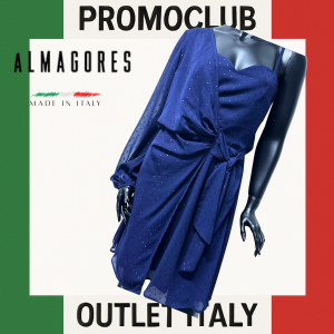 Рокля Almagores,синя, 100 % полиестер, размер 42, Италия